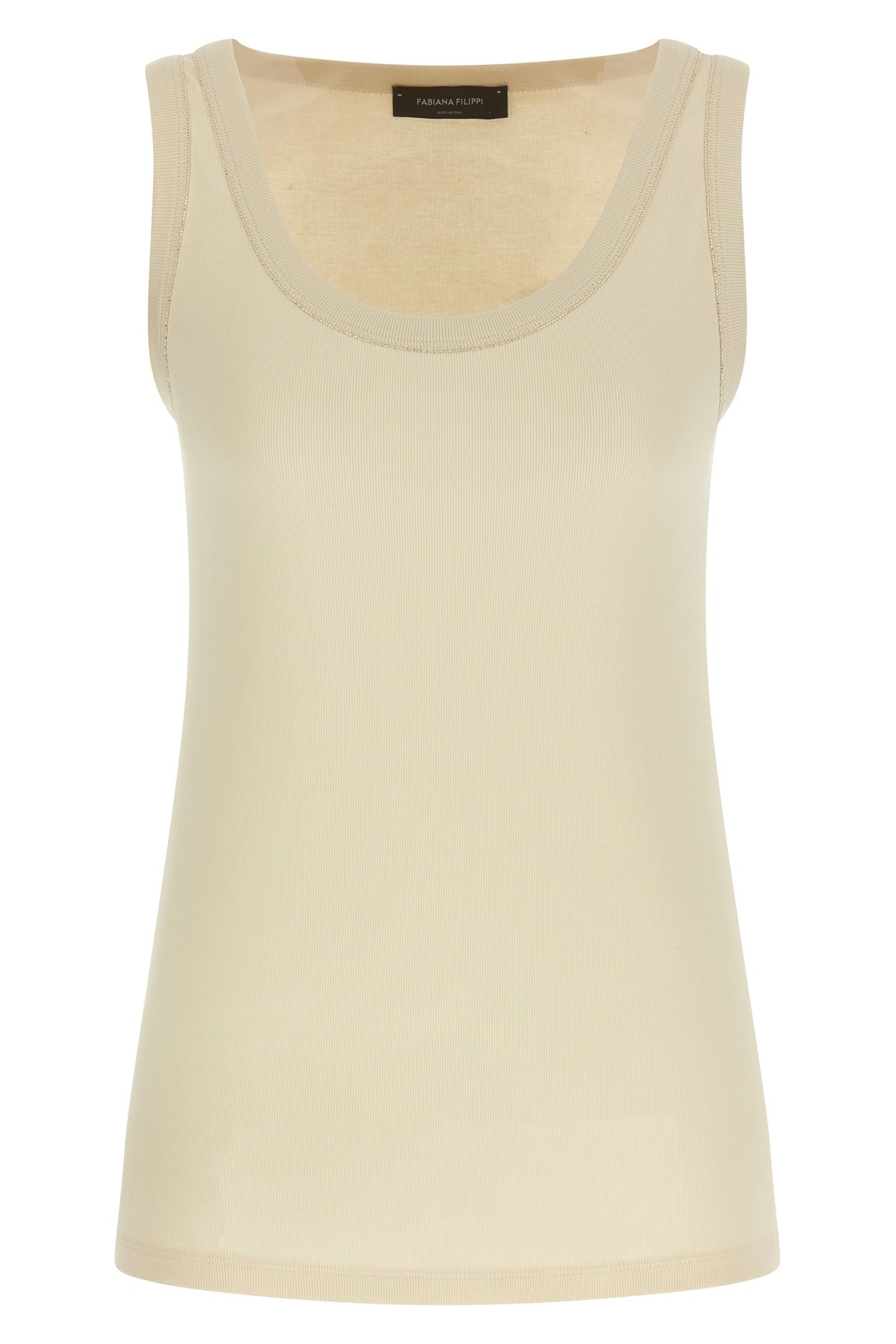 FABIANA FILIPPI 44 ribbed cotton jersey top