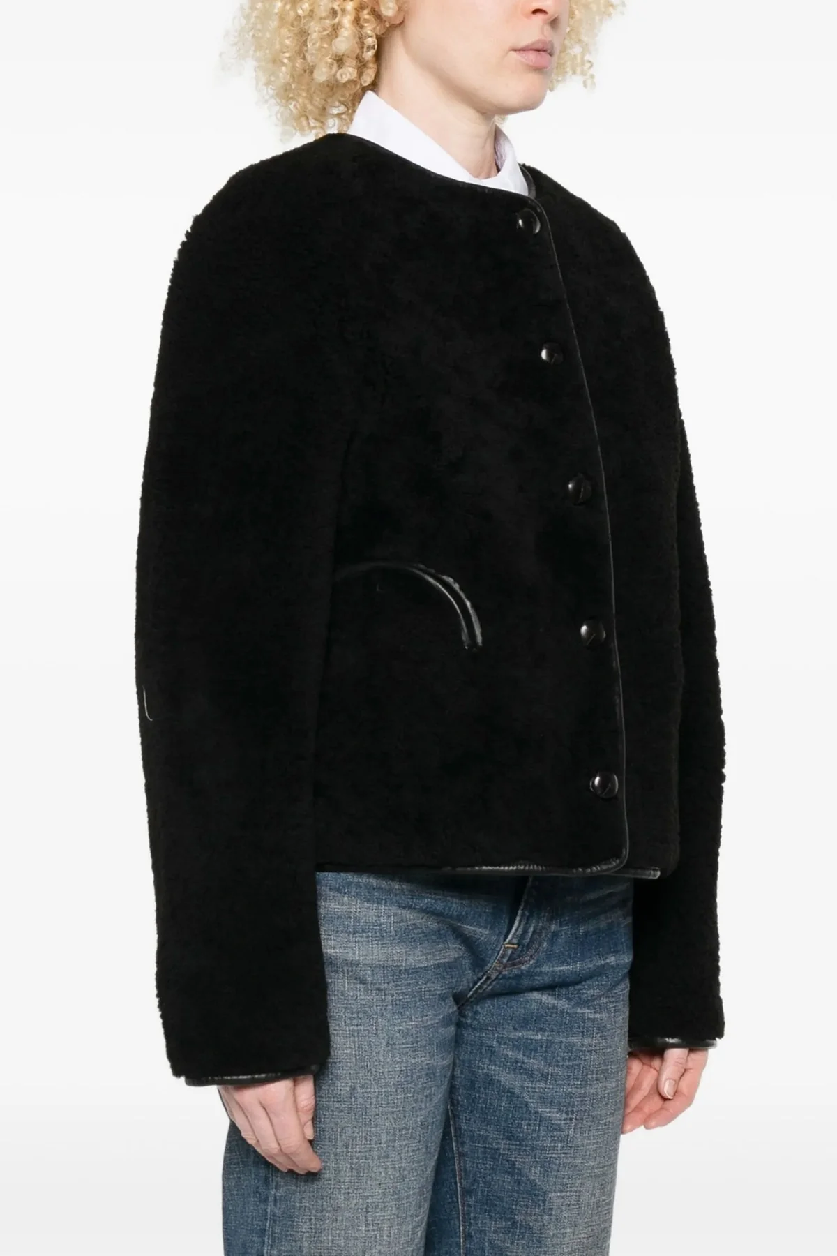 tatoosh gliss reversible suede and shearling jacket