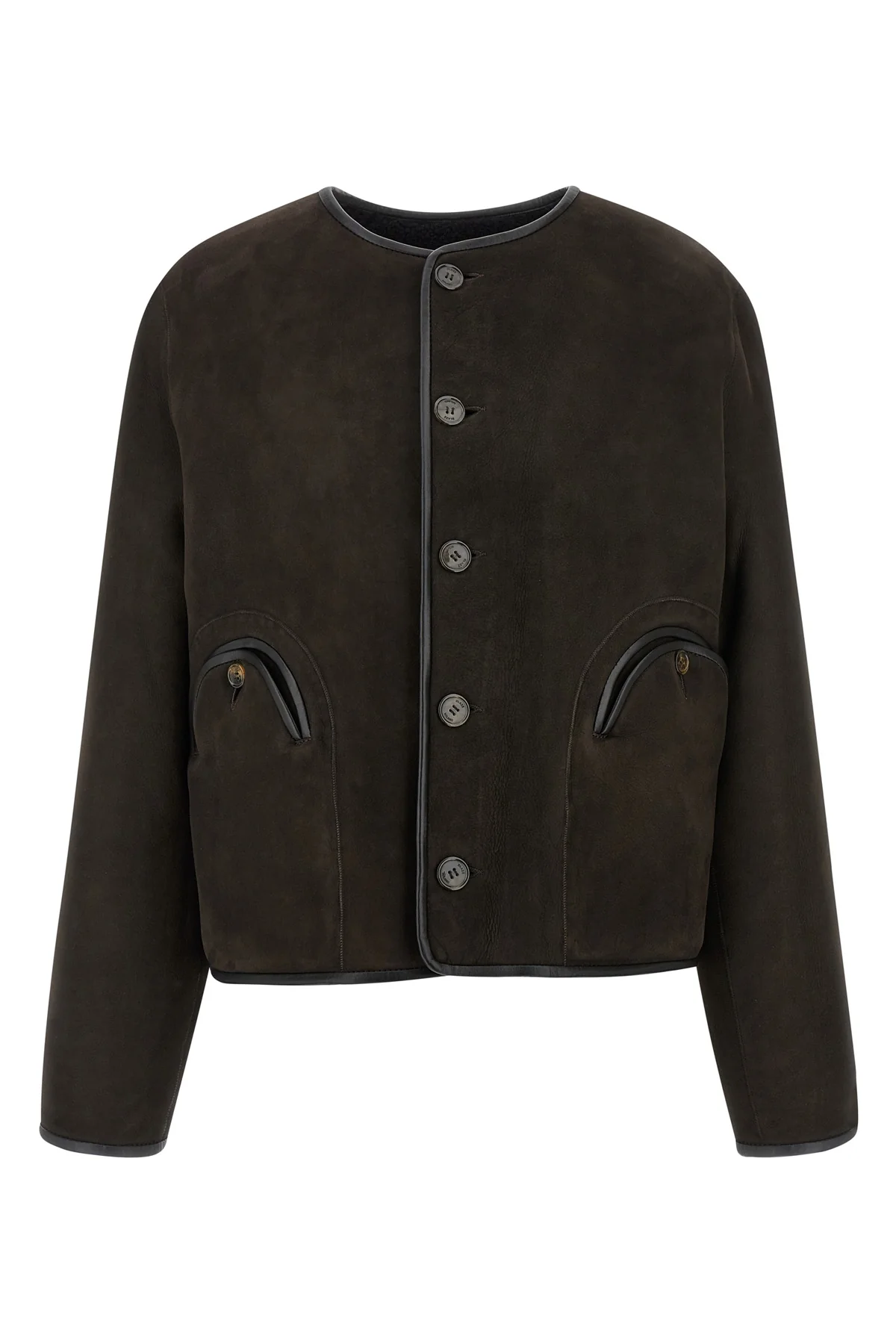 tatoosh gliss reversible suede and shearling jacket