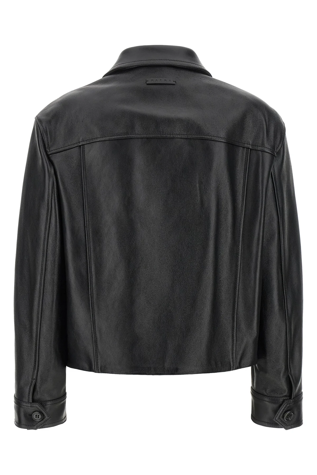 MARNI 38 the marni jacket in pure calf leather redefines the codes of outerwear through a