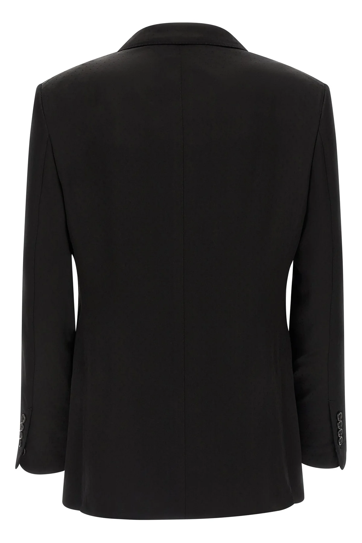 blazer in viscose blend and glossy fluid silk