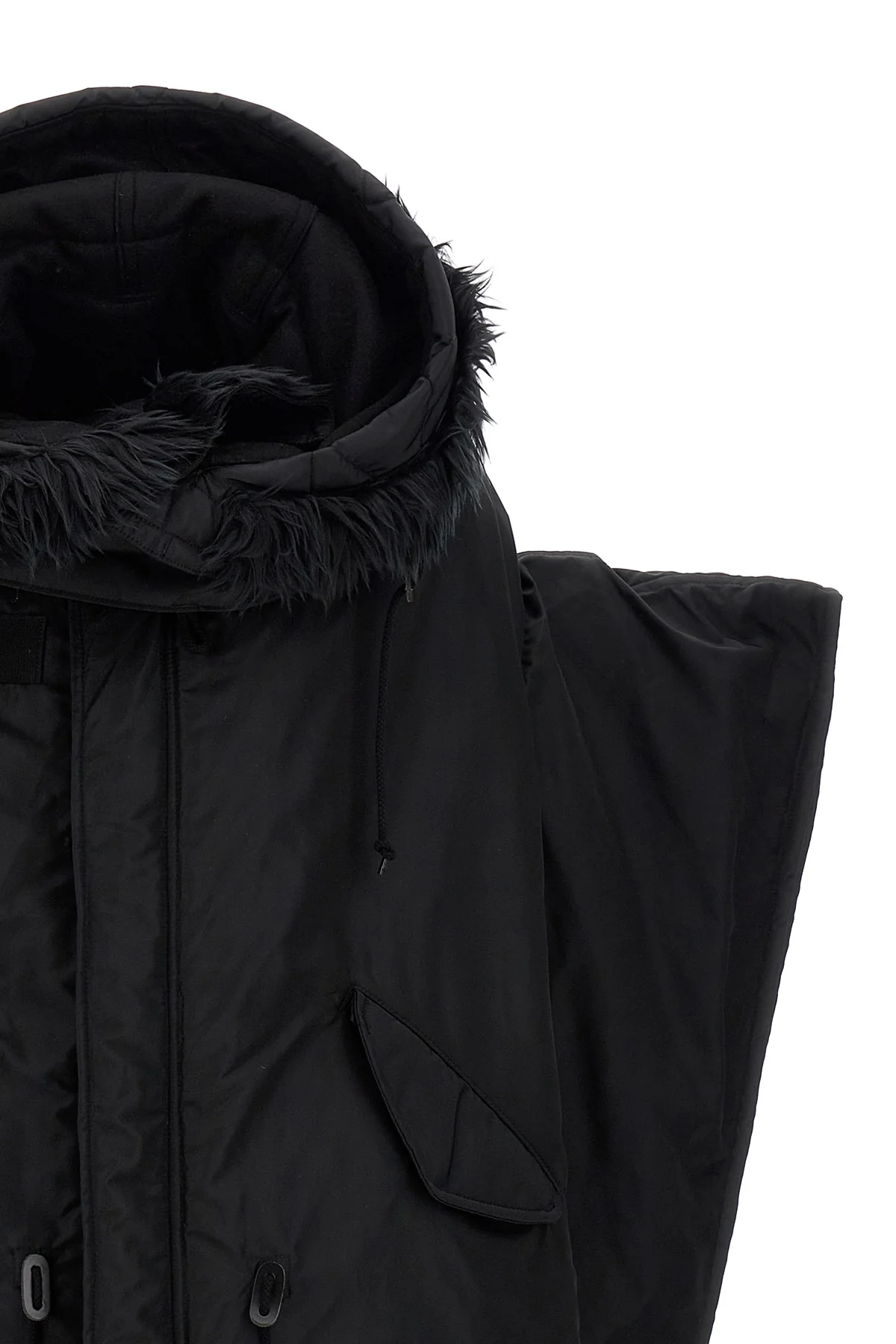 oversize nylon down jacket