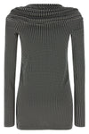 mini dress in light cotton jersey super stretch polka dot pattern