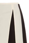 q 17 mc color block viscose and silk midi skirt