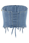 denim bustier top
