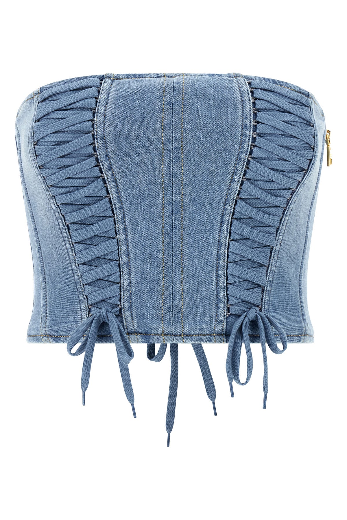 ELISABETTA FRANCHI 40 denim bustier top
