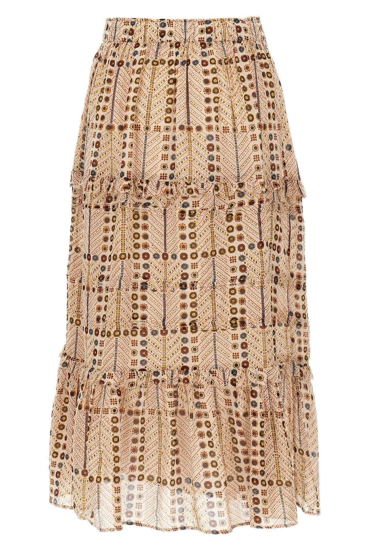 diya long skirt in printed cotton voile