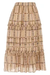 diya long skirt in printed cotton voile
