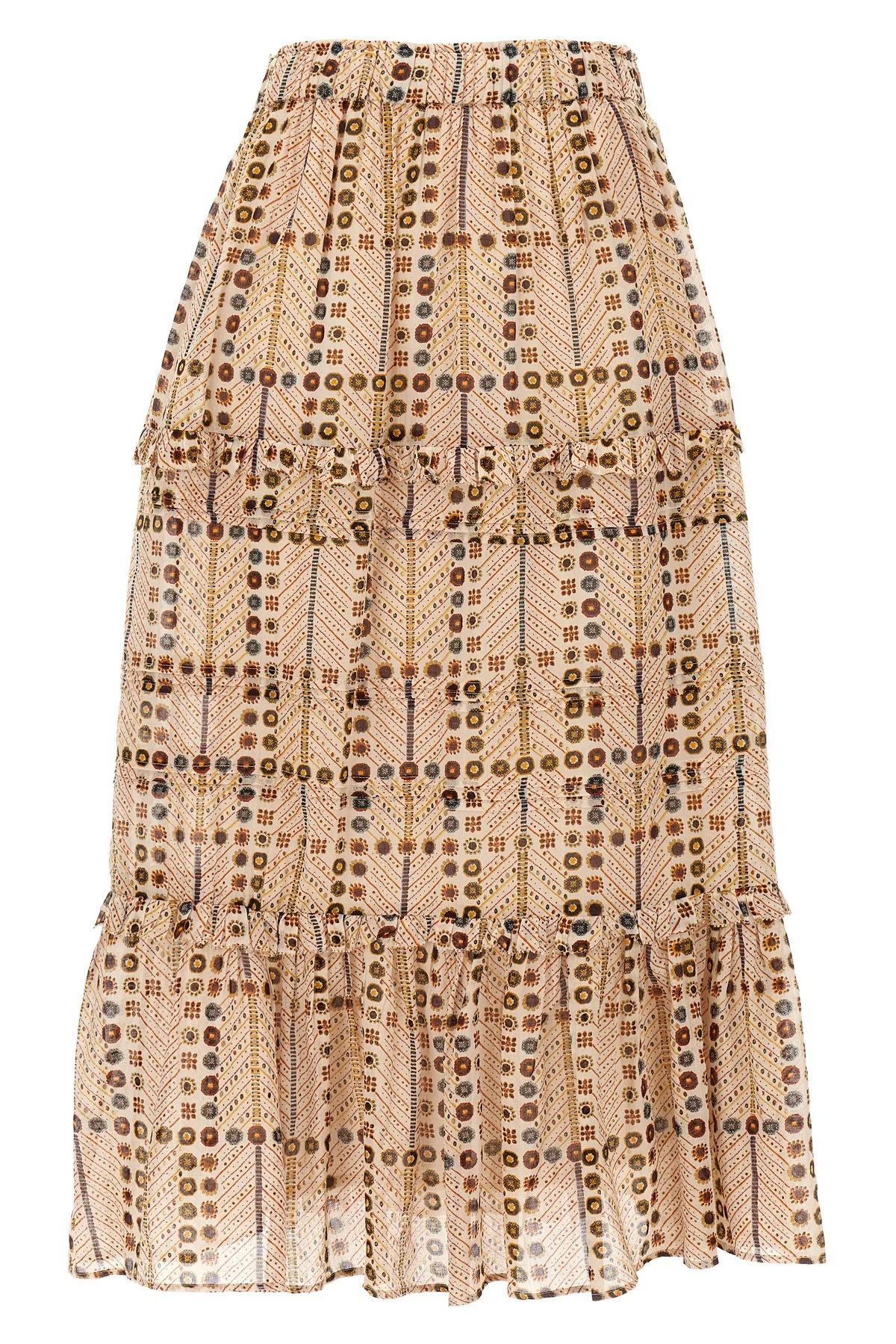 diya long skirt in printed cotton voile