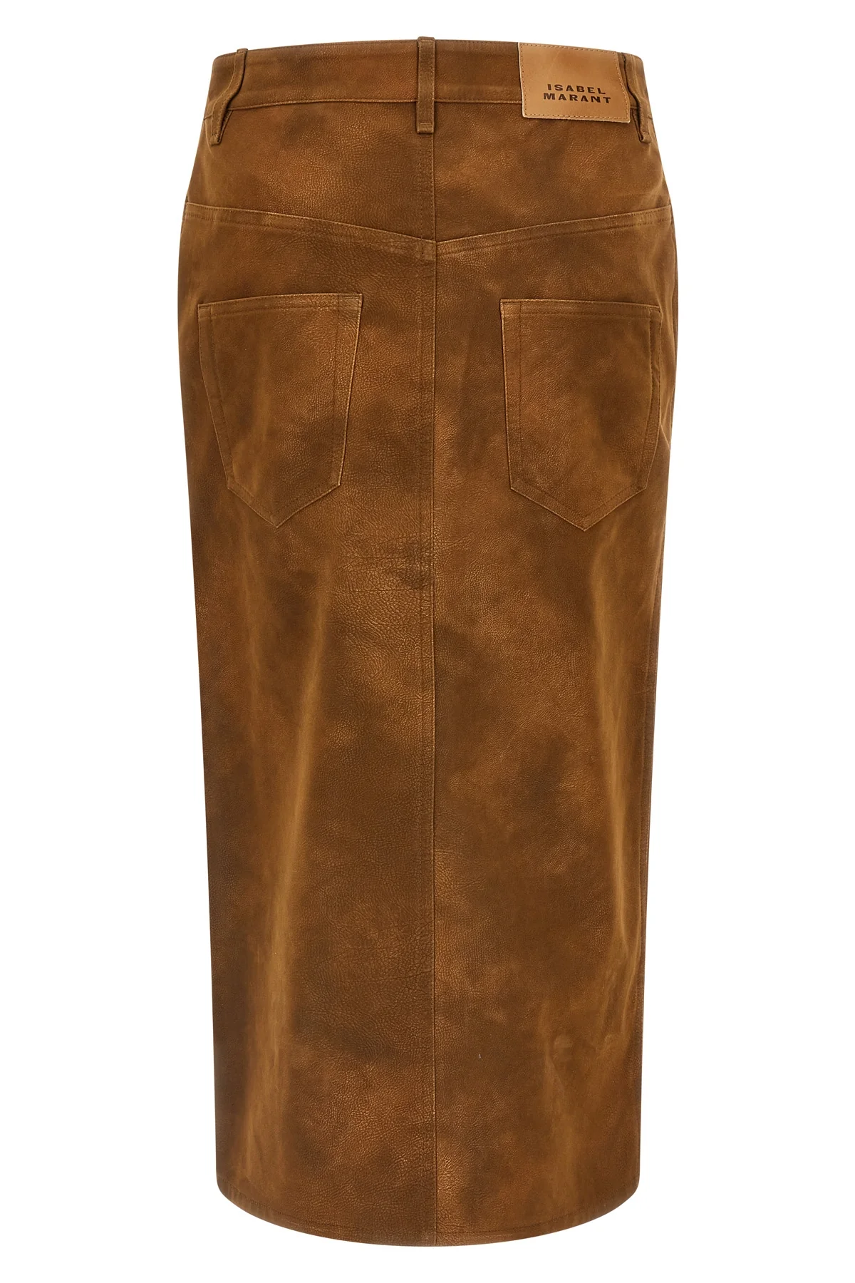 the marant étoile bisane midi skirt redefines the codes of casual dress throug