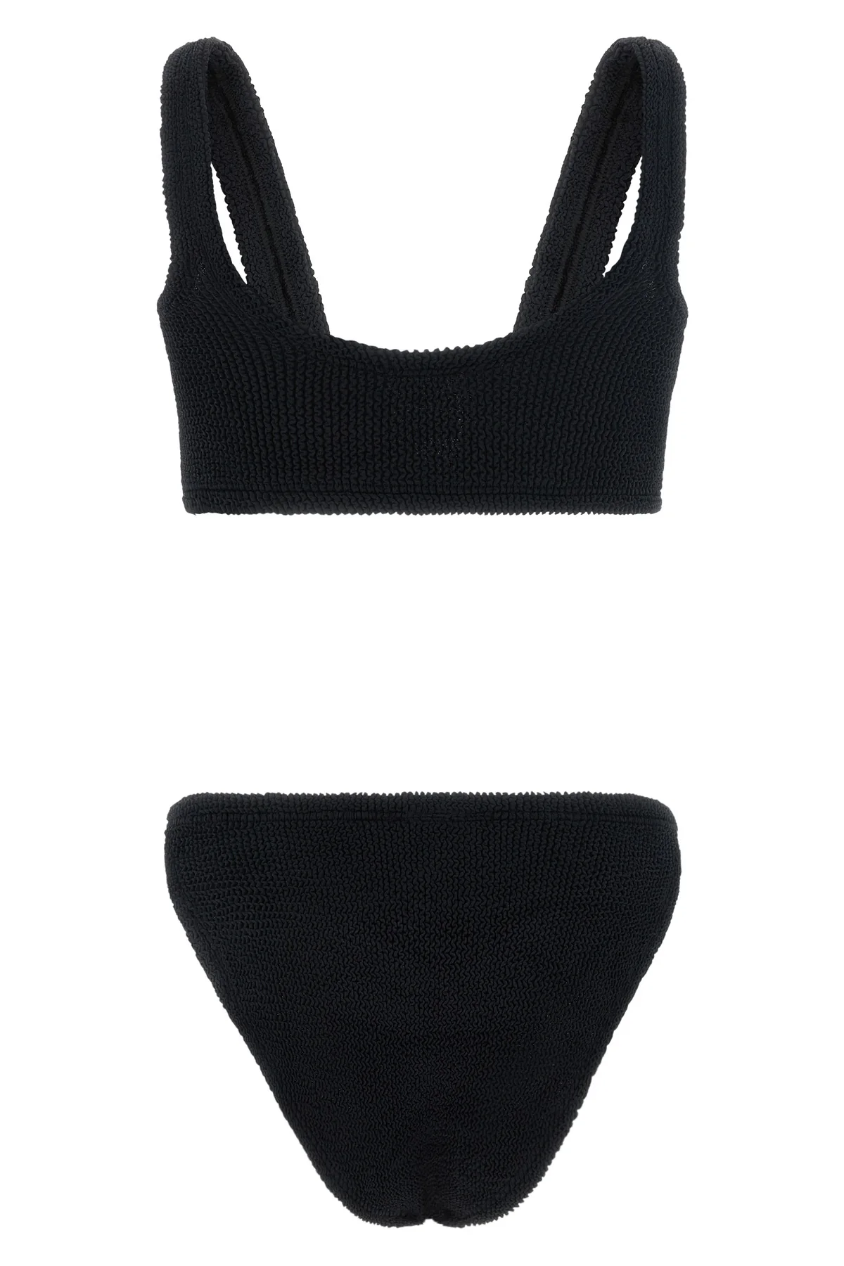 the hunza g julia bikini redefines beachwear aesthetics through its iconic thr