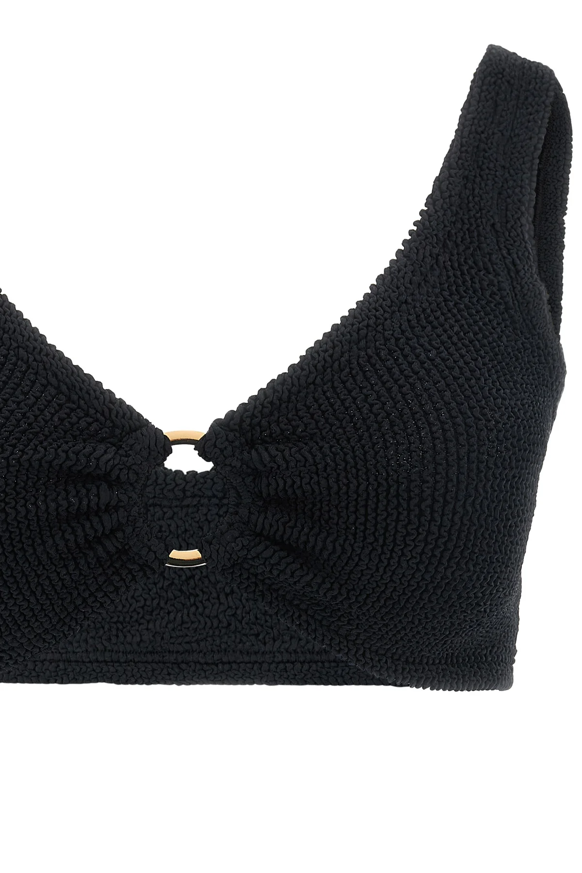 the hunza g julia bikini redefines beachwear aesthetics through its iconic thr