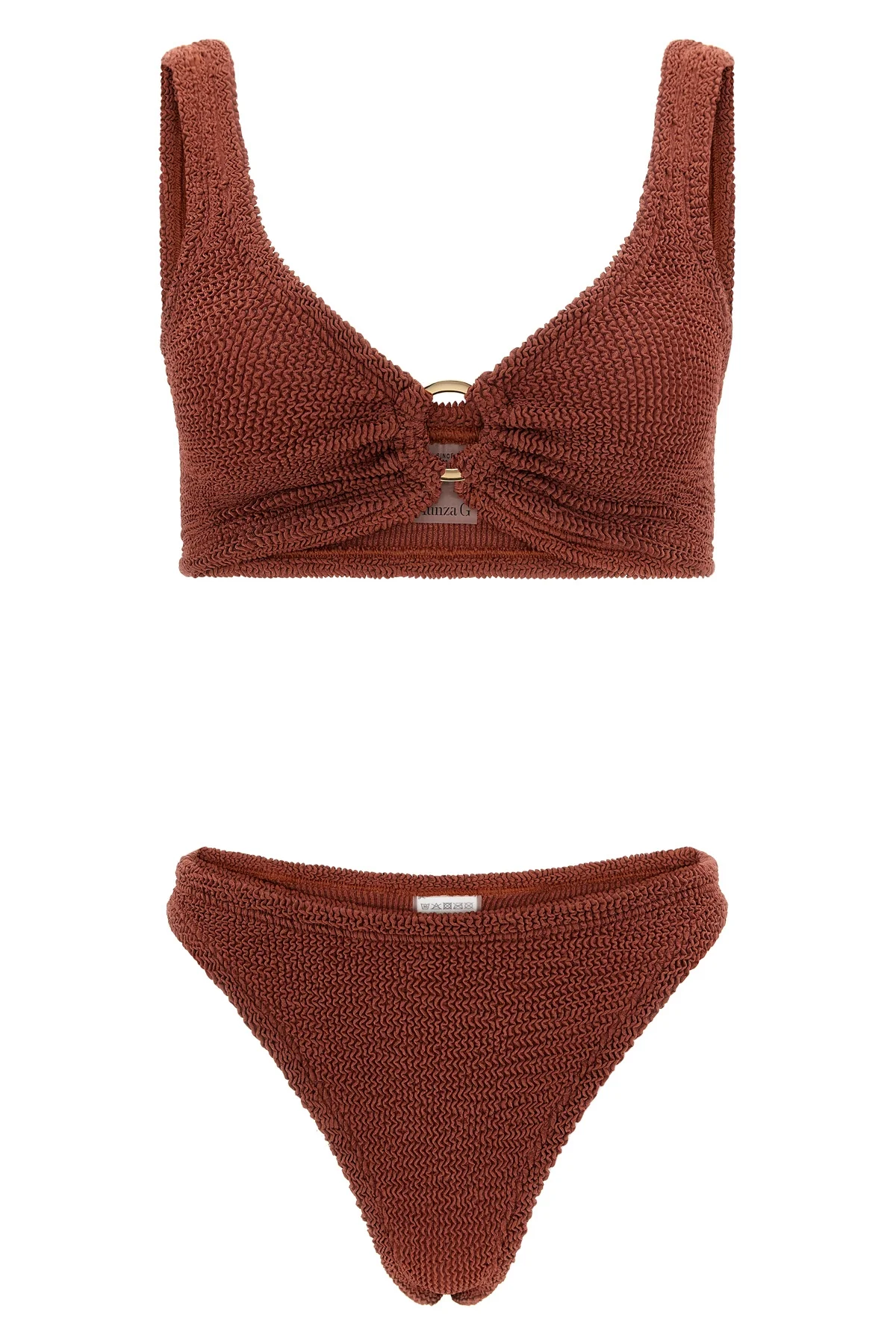 HUNZA G OS the two-piece hunza g julia bikini defines the codes of contemporary beachwear