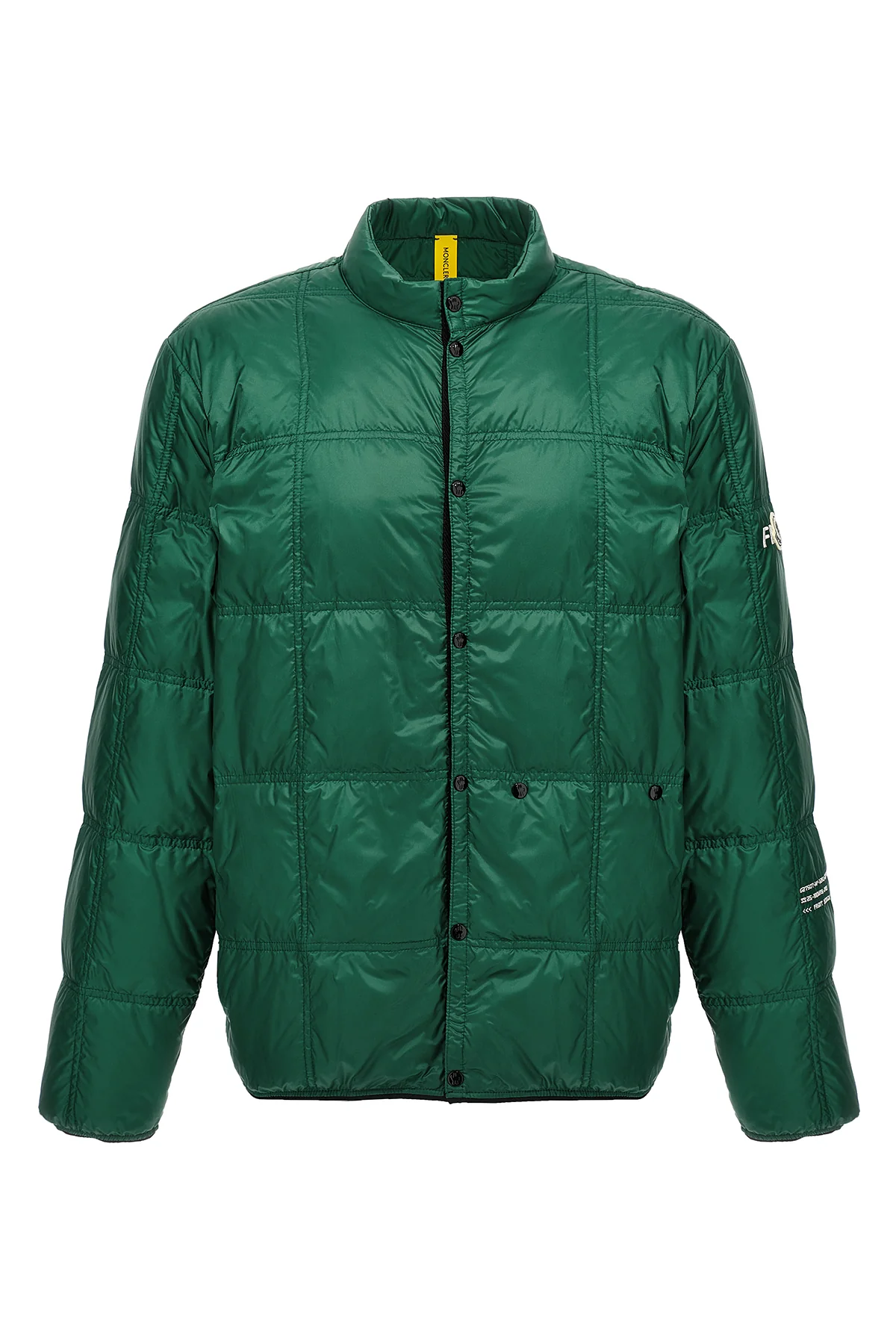 moncler x frgmt jayel down jacket in quilted saison longue slightly padded