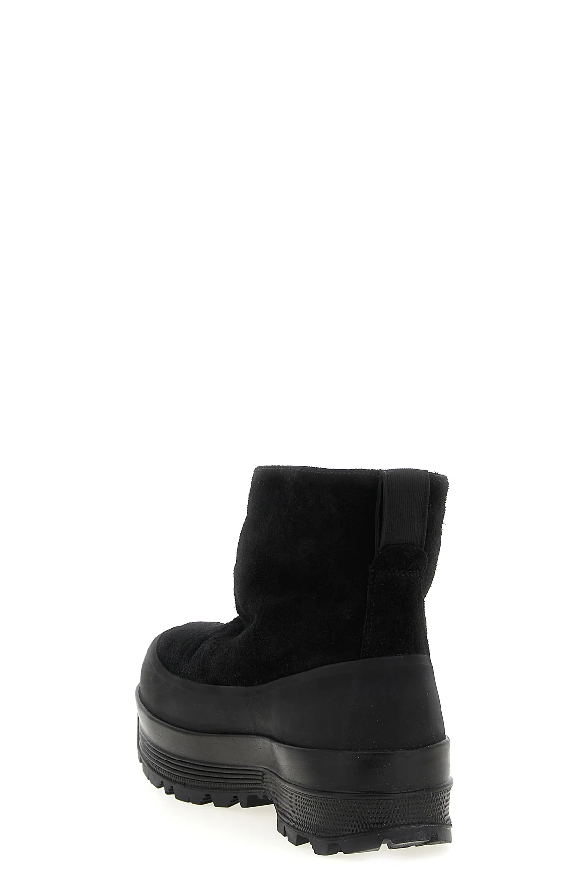 suede ankle boots finished