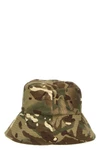all-over camouflage bucket hat