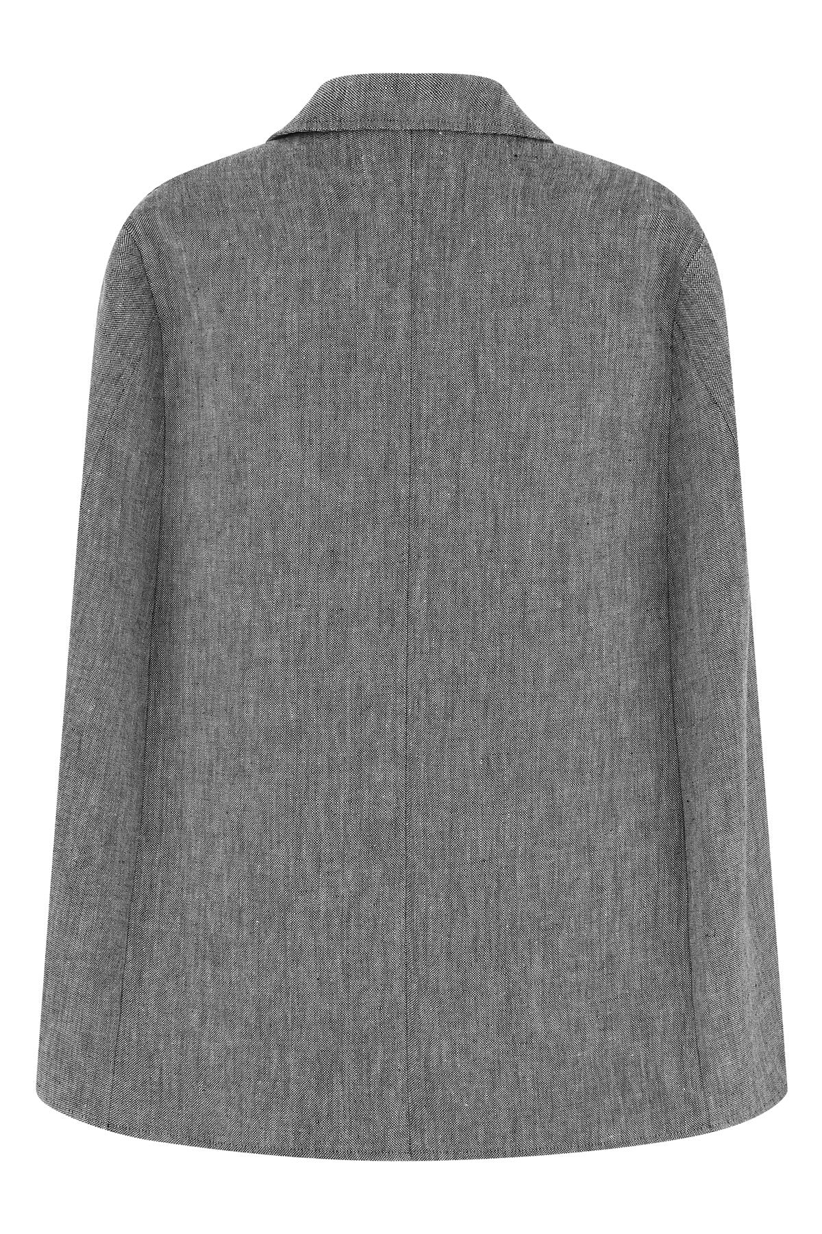 FEDERICA BONIFACI S single-breasted single-breasted melange linen cape