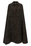 federica bonifaci leopard cape stands out for its flared and enveloping silhou