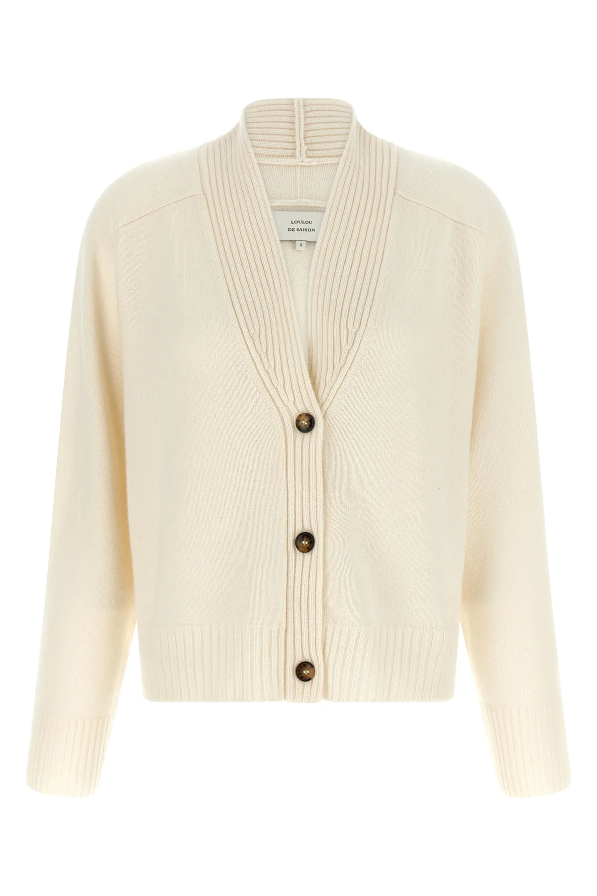 the loulou studio kaia cardigan defines a relaxed silhouette through a pure ca