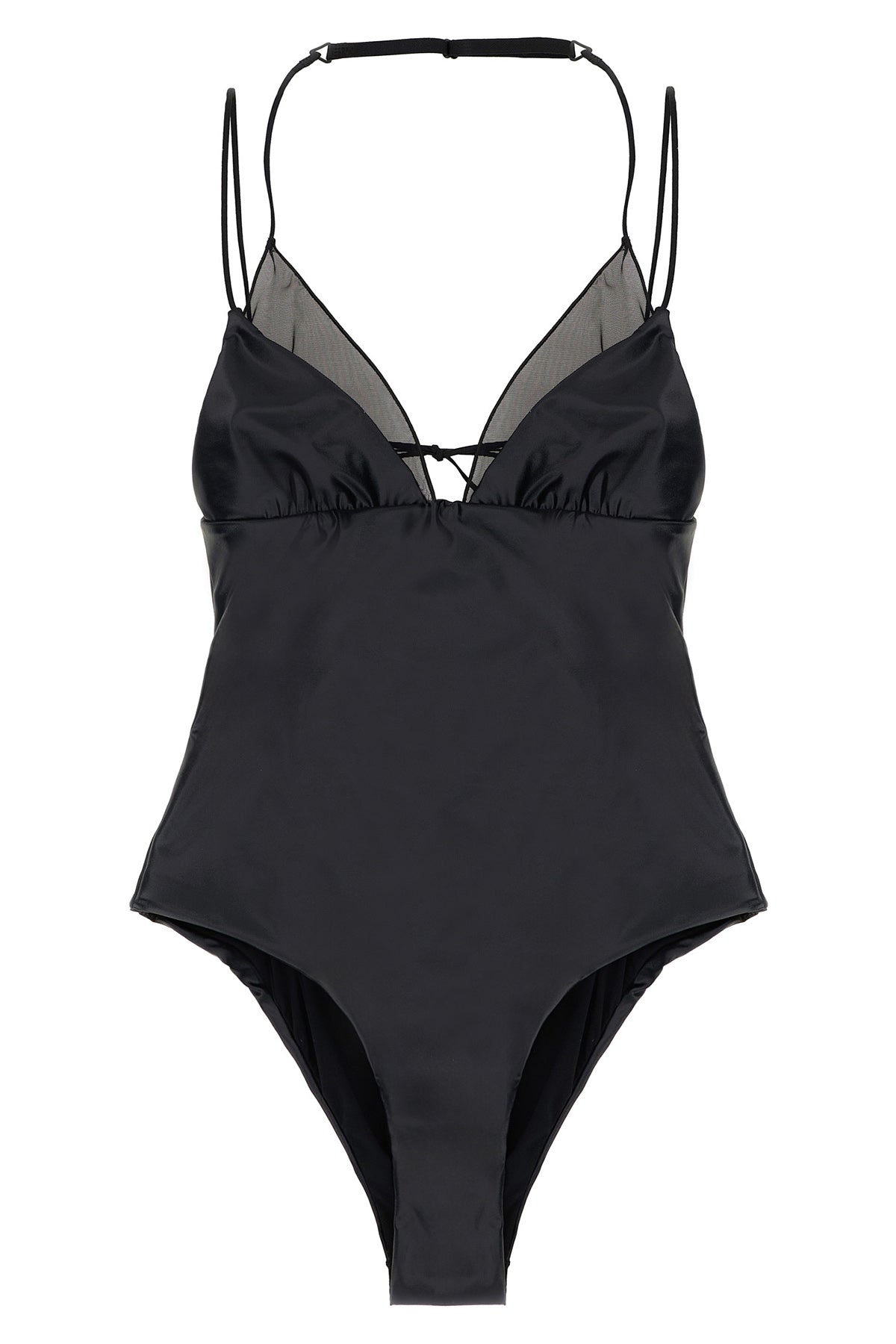 ALLIS M kate satin lycra one-piece swimsuit