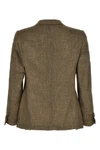 herringbone patterned wool blend keanu single-breasted blazer