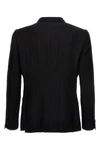 keanu single-breasted blazer in pinstriped cotton blend
