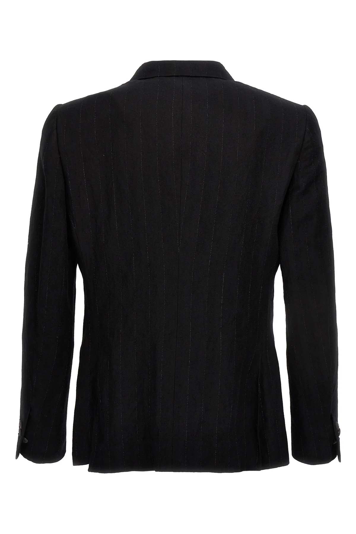 keanu single-breasted blazer in pinstriped cotton blend