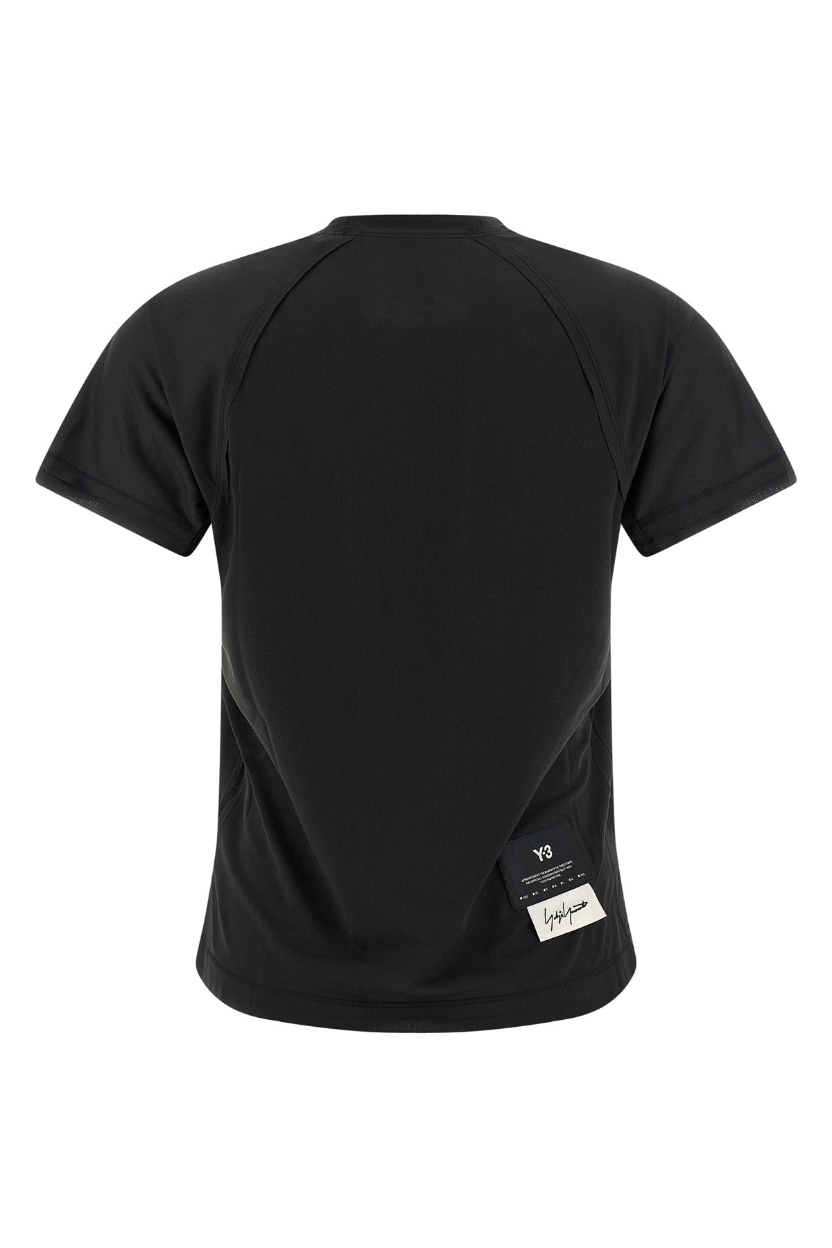 Y-3 XS w run crew neck t-shirt in technical fabric