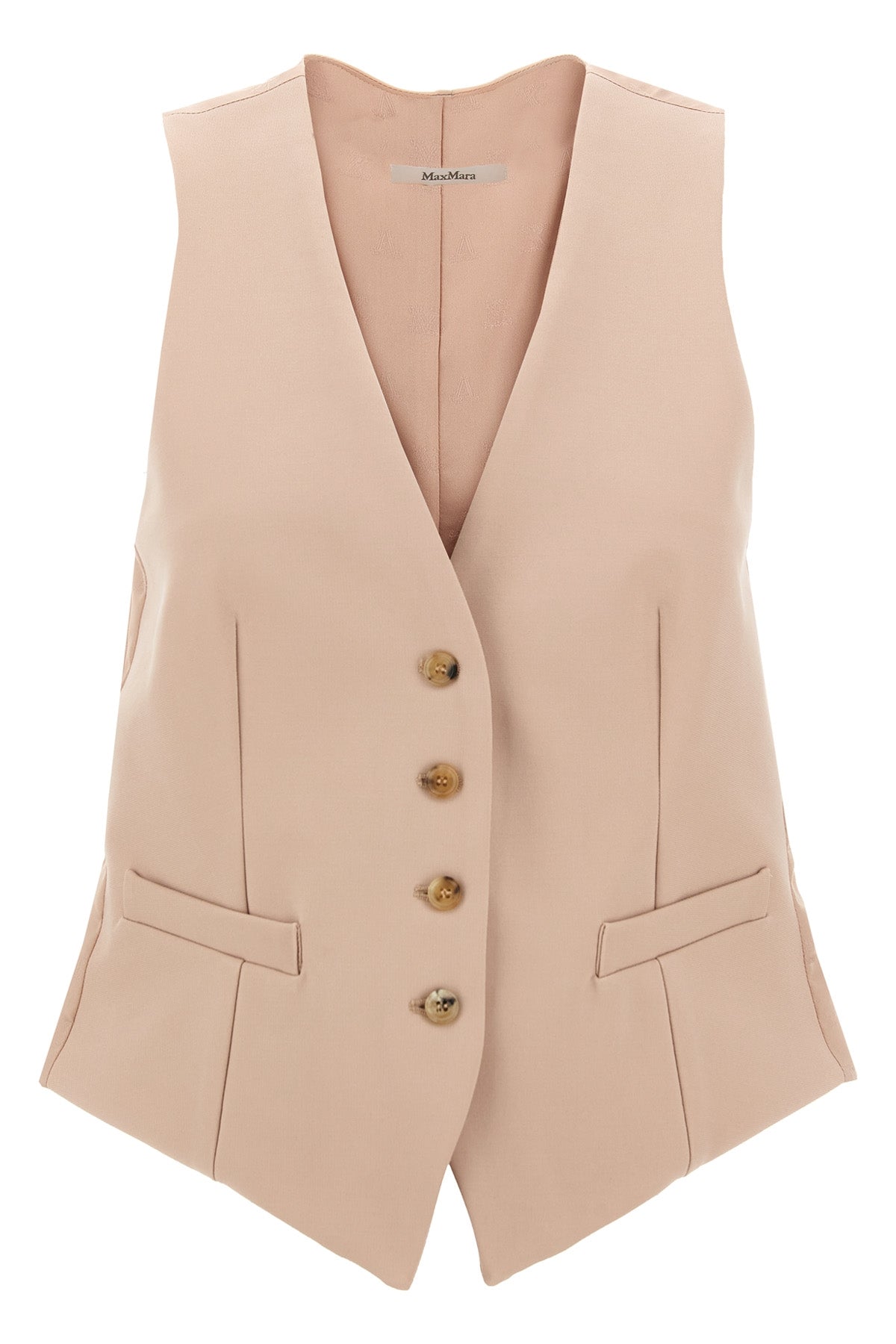 MAX MARA 40 kiwi vest in compact viscose jersey