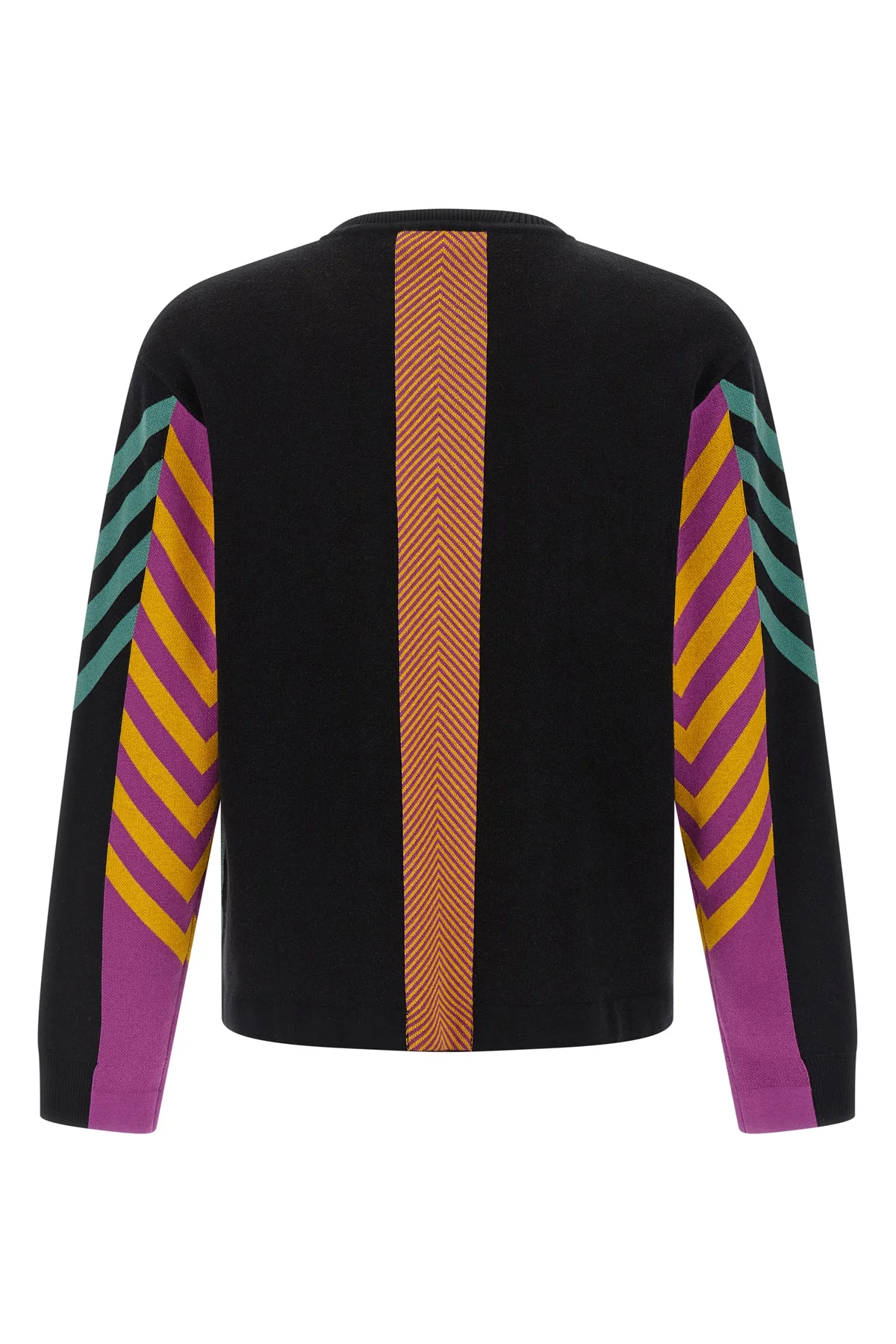 gizi panelled jacquard knit sweater