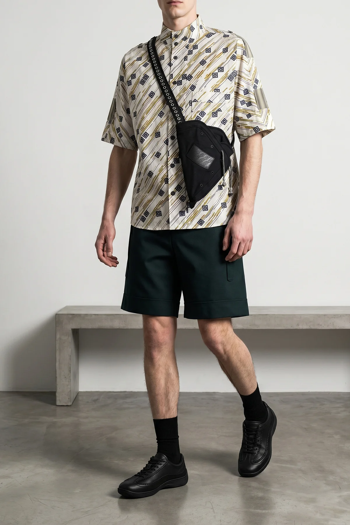 KIKO KOSTADINOV 50 kyan virgin wool bermuda shorts