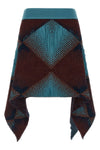 ikat argyle jacquard knit skirt