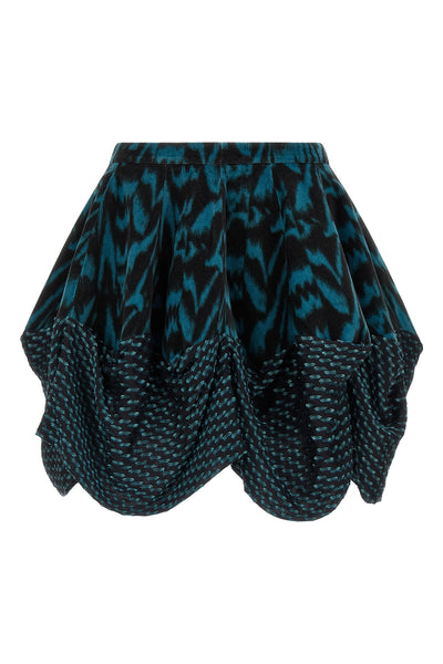 mini evelyn skirt in cotton velvet