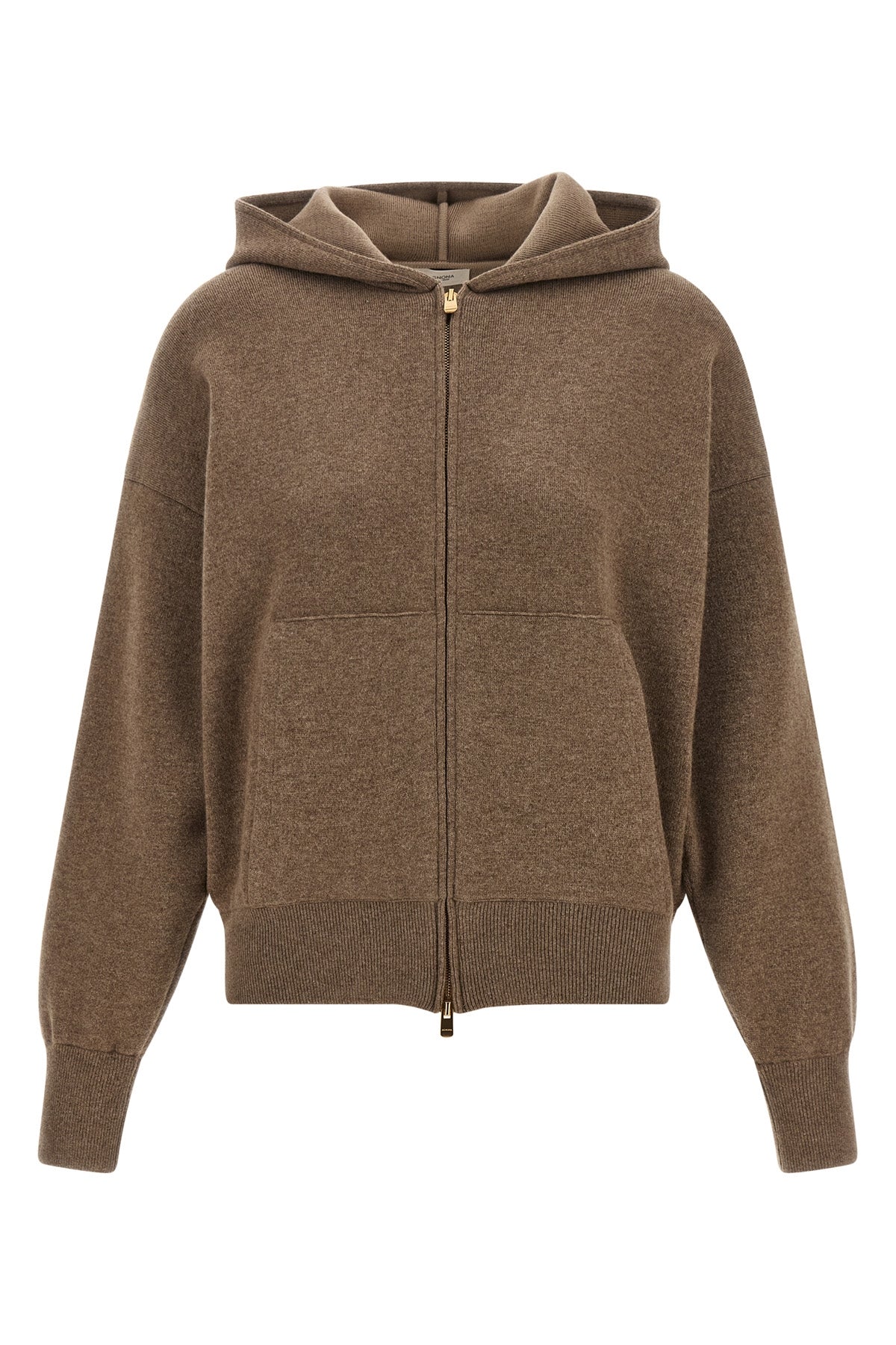 AGNONA M agnona hooded sweater redefines the concept of casual wear through a lens of abs