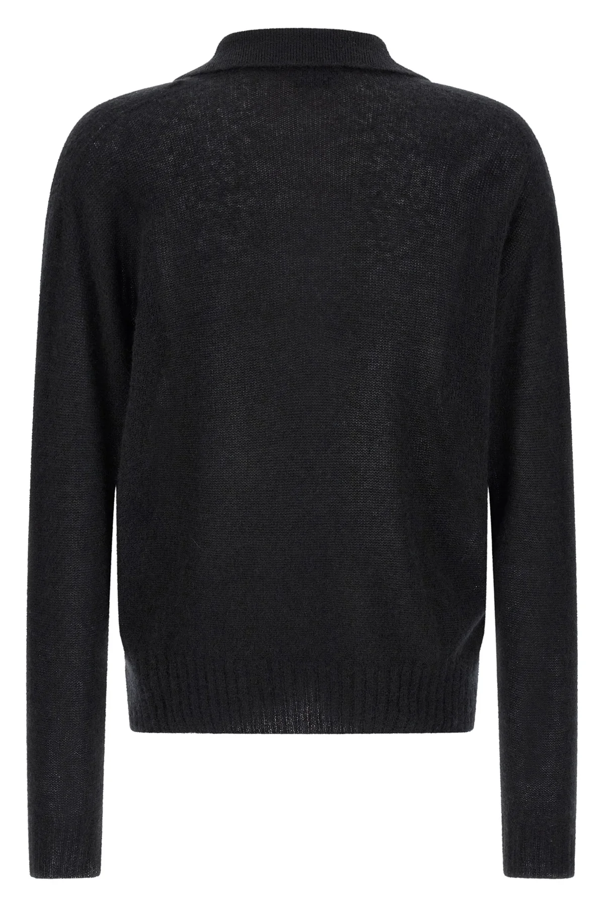 cashmere and silk knit polo shirt