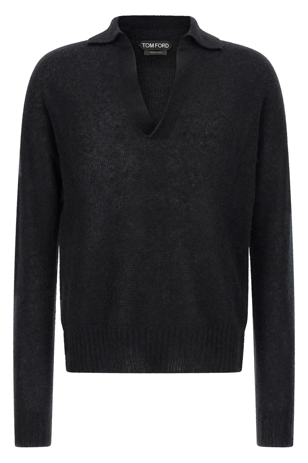 TOM FORD 48 cashmere and silk knit polo shirt