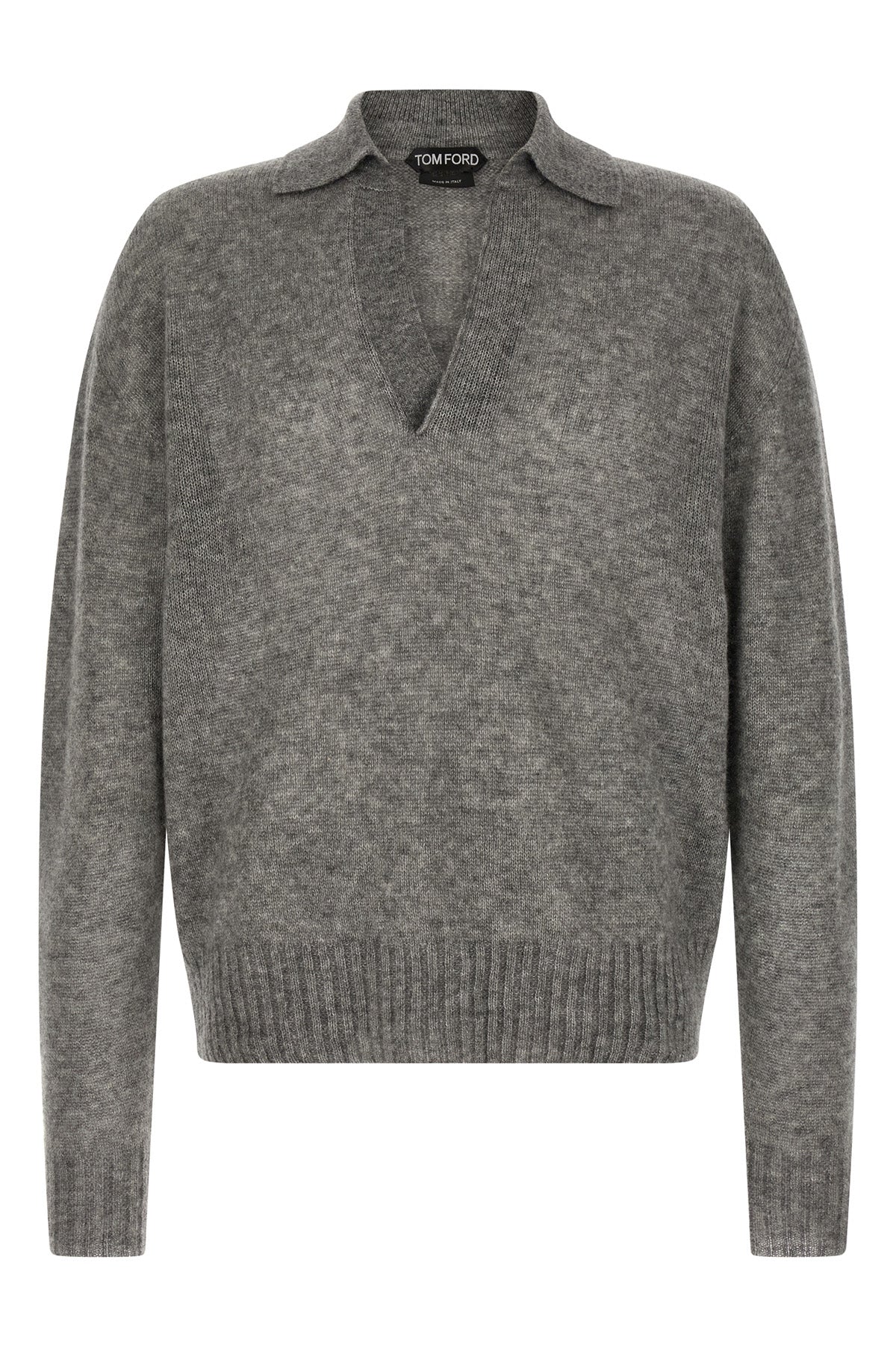TOM FORD 48 cashmere and silk knit polo shirt