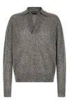 cashmere and silk knit polo shirt