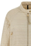 aubrietaa quilted tech fabric down jacket