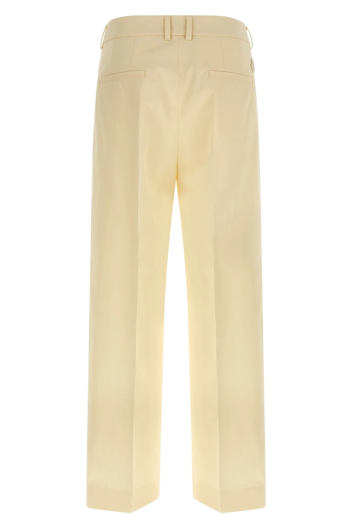 tailored cotton gabardine trousers