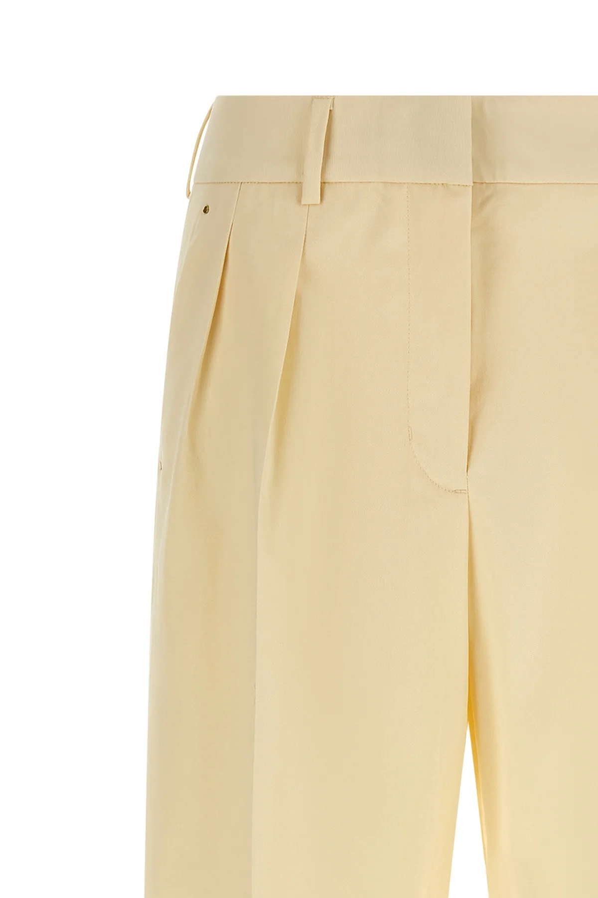 tailored cotton gabardine trousers