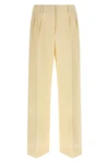 tailored cotton gabardine trousers