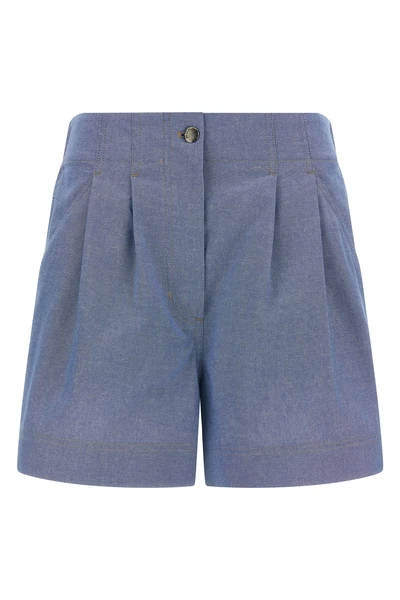 chambray cotton shorts