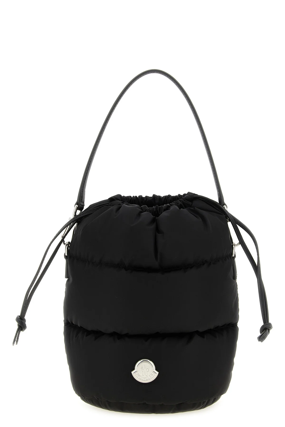 caradoc bucket bag in water-repellent padded boudin quilted nylon