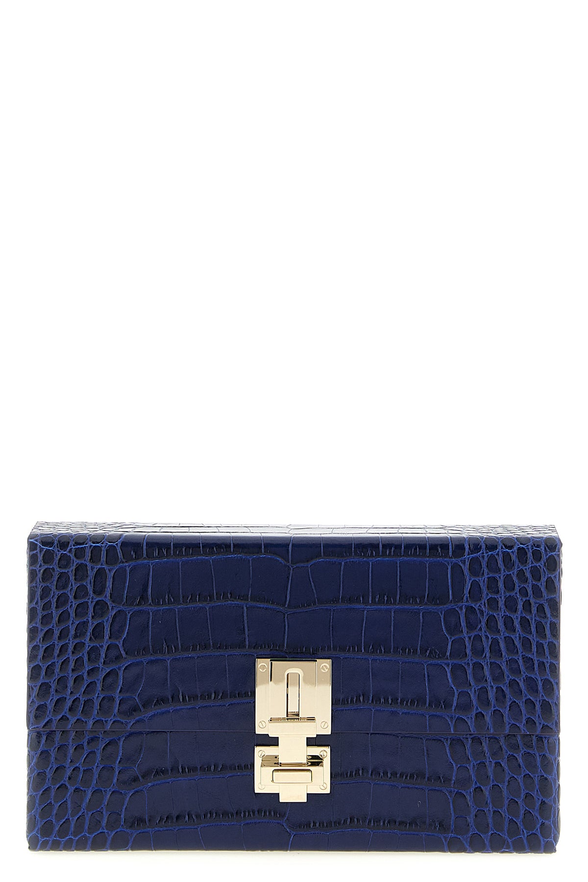 python print leather clutch bag
