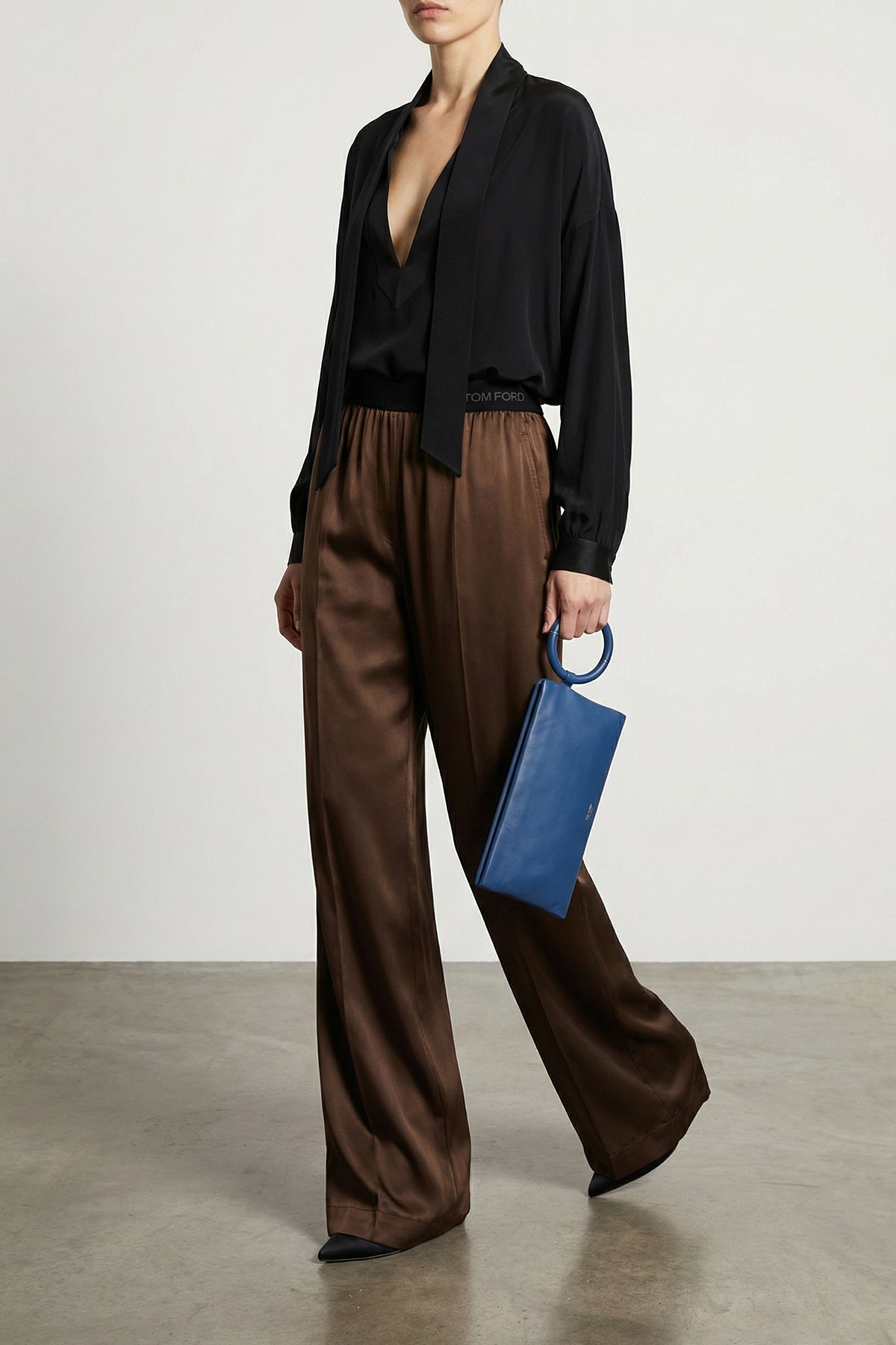 TOM FORD OS lightly padded nappa leather clutch