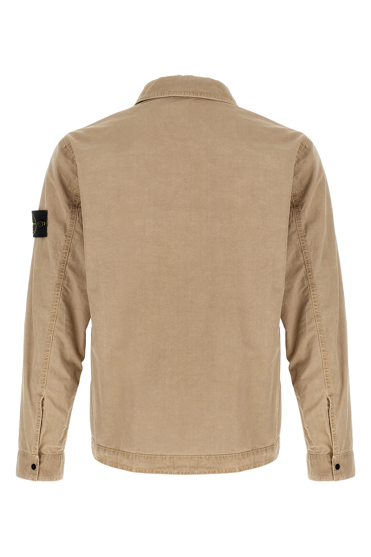 STONE ISLAND L 1200008 overshirt in garment-dyed brushed cotton canvas