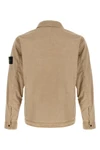 1200008 overshirt in garment-dyed brushed cotton canvas