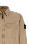 1200008 overshirt in garment-dyed brushed cotton canvas