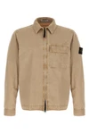 1200008 overshirt in garment-dyed brushed cotton canvas